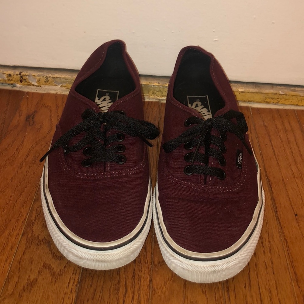 Vans Authentic Burgundy Size 7.5